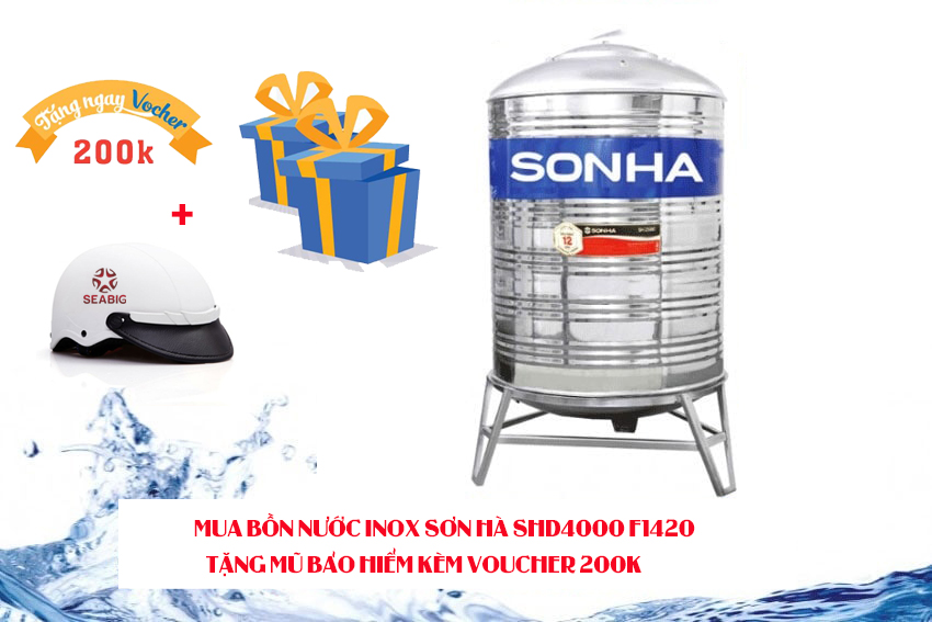Mua-bon-nuoc-inox-son-ha-SHD4000 F1420-tang-mu-bao-hiem-voucher-200k