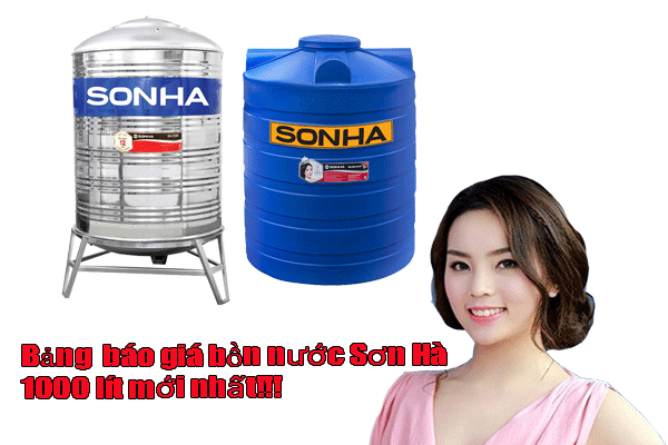 Bảng báo giá bồn nước Sơn Hà 1000L rẻ nhất tháng cuối năm 2017