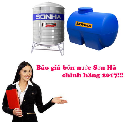 Báo giá bồn nước Sơn Hà rẻ nhất mới nhất tháng 3 - 2018