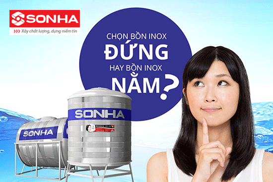 Lựa chọn kiểu dáng bồn nước inox Sơn Hà 1000L dựa vào các yếu tố nào?