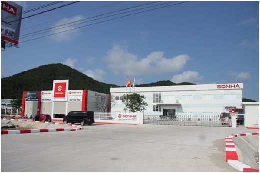 Khu vực nhà máy Sơn Hà Nghệ An tại Khu kinh tế Đông Nam Nghệ An, xã Nghi Long, Nghi Lộc, Nghệ An 